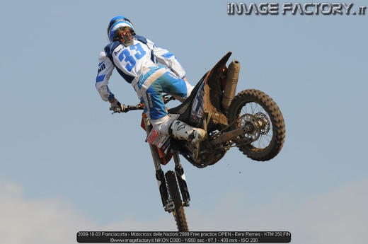 2009-10-03 Franciacorta - Motocross delle Nazioni 2089 Free practice OPEN - Eero Remes - KTM 250 FIN